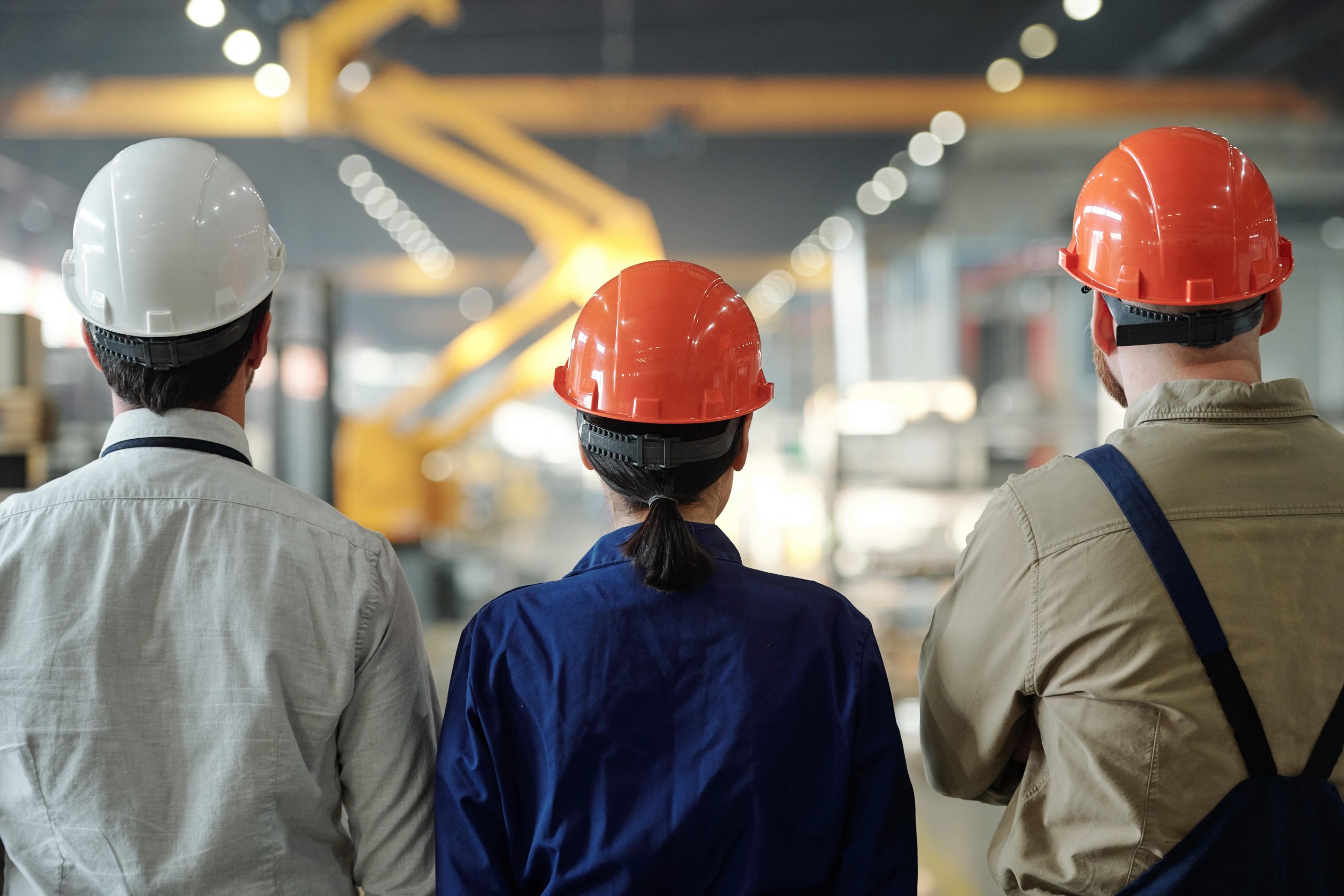 Manufacturing industries image with workers